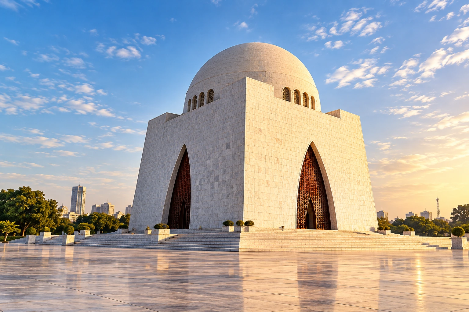 Mazar-e-Quaid, Karachi — landmark illustration