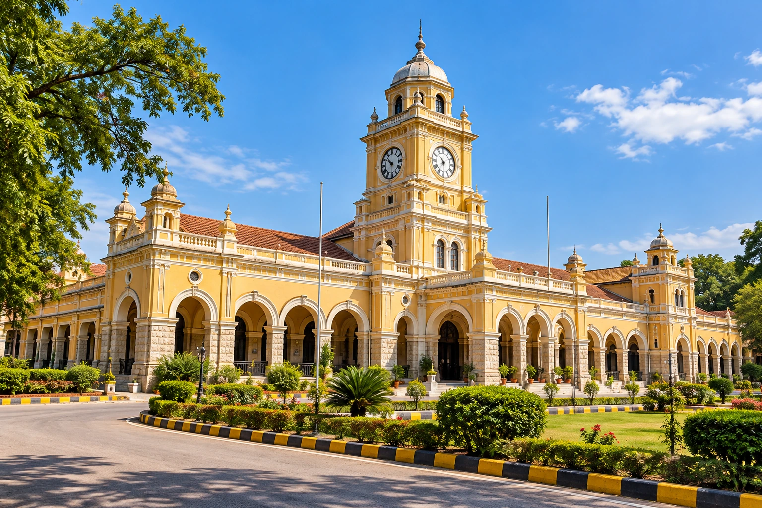 Historic Rawalpindi station — landmark illustration